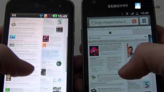 LG Optimus Speed vs Samsung Galaxy S2 [upl. by Chelsy]