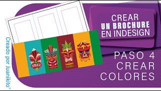 Como crear una paleta de color para un diseño un brochure en Indesign [upl. by Eanram]