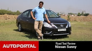 Nissan Sunny Test Drive Review  Autoportal [upl. by Arytas864]