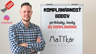 KOMPLANÁRNOSŤ BODOV  príklady kedy SÚ KOMPLANÁRNE [upl. by Robena]