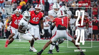 Michigan State Football at Maryland  Game Highlights  September 7 2024 [upl. by Ydnys]