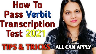 How To Pass Verbit Transcription Test Work From homePart Time Job For Student Typing Jobs Online [upl. by Raskind]