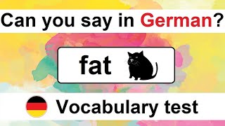 Can you guess 2020  German Vocabulary Test for Beginners [upl. by Dawaj]