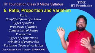 IIT Foundation Maths 8th Class Syllabus  8th Class Maths IIT Foundation Syllabus  IIT Foundation [upl. by Otrebilif]