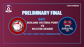 LIVE QAFL PRELIM FINAL  RedlandVictoria Point v Wilston Grange [upl. by Armbruster]