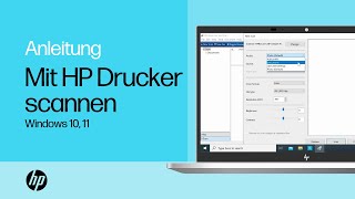 Scannen Sie ein Dokument oder Foto von Ihrem HP Drucker auf Ihren PC unter Windows 10  HP Support [upl. by Jacobina]