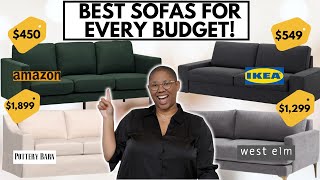 My Top 10 Favorite Sofas From Least to Most Expensive Amazon Ikea Pottery Barn Macys amp More [upl. by Eisdnil843]