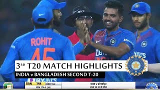 Highlights India Vs Bangladesh 3rd T20 Full Match Highlights  Cricket Highlights [upl. by Euqinom241]