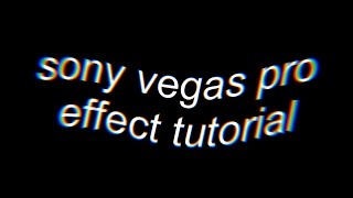 sony vegas pro effect tutorial 6  wave text [upl. by Camile]