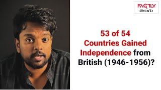 53 out of 54 Commonwealth countries gained independence from the British between 1946 and 1956 [upl. by Ajidahk]