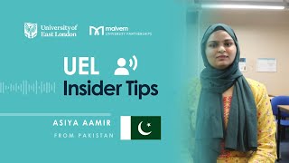 Asiya shares her UEL insider tips for new students [upl. by Ylera]