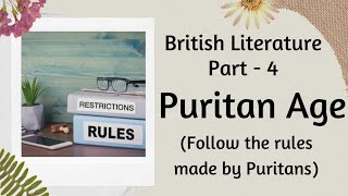 Puritan Age  The History of English Literature Part  4 [upl. by Perron533]