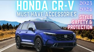 Must have Accessories for Honda CRV HybridCRV hybrid sport CRV EXCRV EXL 20232024 [upl. by Blandina]