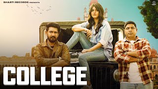 College  Masoom Sharma Ft Rajbir Khatana Ishwar Bharti Sunil Panwar  Latest Haryanvi Songs 2024 [upl. by Cypro]