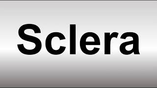 How to Pronounce Sclera [upl. by Ballman]