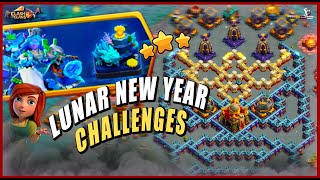 Easily 3 Star Lunar New Year Challenge Clash of Clan  COC Live Event Attack amp Goldpass skin coc [upl. by Murielle320]