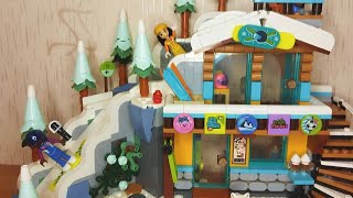 Such a Cozy Little House Lego Friends Holiday Ski Slope and Café  Lego Friends 41756 [upl. by Yrahca]