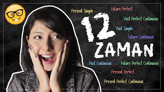 TEK VİDEODA TÜM İNGİLİZCE ZAMANLAR 📓✏️  12 English Tenses [upl. by Joseph]