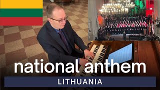 LIETUVOS HIMNAS  Tautiška giesmė  Lithuanian National Anthem [upl. by Ydnam]