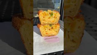 Your favorite new savory pastry is here come try our 3 Cheese Baked Mac amp Cheese Cup now [upl. by Ahsaz]