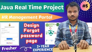 HR Management Portal  Lecture 5  Create Forgot Password page in SpringBoot  CS Final Year Project [upl. by Nihcas]