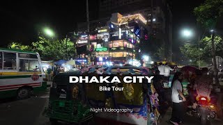 4K Night Bike Tour in Busy City Dhaka  Mirpur 1 🇧🇩 [upl. by Feldt]