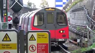 Northern Line Morden Branch Observations 12 11 17 [upl. by Aicilef]