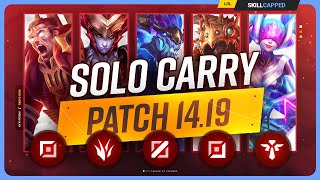 The NEW BEST SOLO CARRY CHAMPIONS on PATCH 1419  League of Legends [upl. by Valda40]