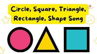 Fun Shape Song for Kids  Learn Circle Square Triangle and Rectangle  BooBooABC shapesong [upl. by Nytsirc798]