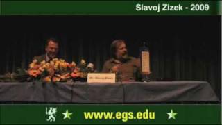 Slavoj Zizek Applauding Stalin and Fascism 2009 1212 [upl. by Eugenie654]