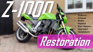 Kawasaki Z1000 project refresh and Exhaust Mod  Initial B [upl. by Deva]