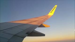 Full HD  Tripreport  Full Flight  FR 8606 Ryanair Boeing 737800  Weeze  Bergamo [upl. by Nuahsyd]