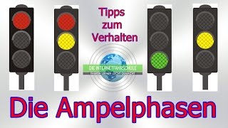 Die Ampelphasen Tipps  Verhalten Vorfahrt  Ampel rot  gelb  grün  Fahrstunde [upl. by Eidaj]