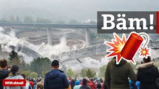 Brückensprengung bei Siegen A45Brücke Eisern in Schutt und Asche  WDR aktuell [upl. by Talanian]