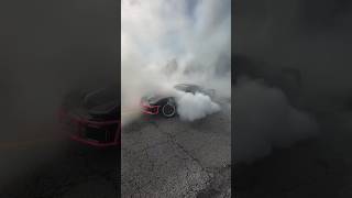 Corvette C6 Mayhem Massive Burnout and Flames [upl. by Macy]