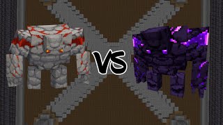 Redstone Golem Vs Ender Golem  1165 Minecraft Mob Battle [upl. by Nodnal]