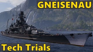 Gneisenau  German Battleship  World of Warships [upl. by Haidadej]