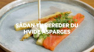 Sådan tilbereder du hvide asparges [upl. by Claiborne594]