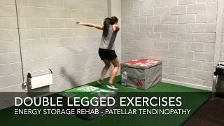 Tendinopathy Rehab  Doubled Legged Energy Storage and Release Exercises [upl. by Sabsay]