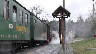 Fichtelbergbahn Dez 2018 Teil 2 [upl. by Noret]