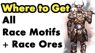 Elder Scrolls Online Where to Get Racial Motifs Learn Crafting Styles Guide [upl. by Eegnat]