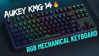 AUKEY KMG 14 RGB TKL MECHANICAL GAMING KEYBOARD  UNBOXING [upl. by Cavil]