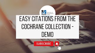 How Can You Easily Export Your Citations From the Cochrane Collection Database [upl. by Barbour]