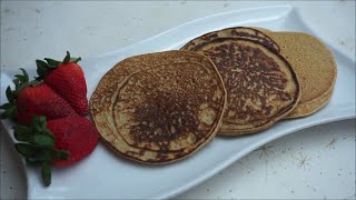 RECETA PANCAKES DE PLATANO Y AVENA FACIL DELICIOSOS Y SALUDABLES [upl. by Aisan]