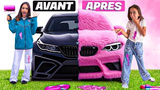 PRANK  ON TRANSFORME la VOITURE de ma mère en ROSE elle DÉTESTE [upl. by Aivyls945]