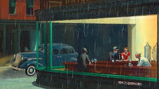 Oldies playing in a coffee shop and its raining calming rain sounds no thunders 11 HOURS ASMR v5 [upl. by Hola]