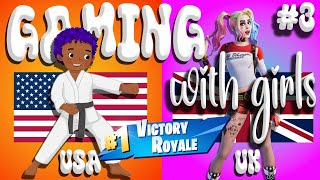 Gaming With Girls 3  USA amp UK Reconvene amp This Time Its For The Queen amp Blue Jelly Beans Fortnite [upl. by Adnih]