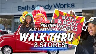 Bath amp Body Works PREVIEW SEMI ANNUAL SALE WALK THRU [upl. by Aidile]