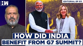 Editorial With Sujit Nair  PM Modis G7 Visit How Did India Benefit  Italy  G7 Summit [upl. by Shiekh]