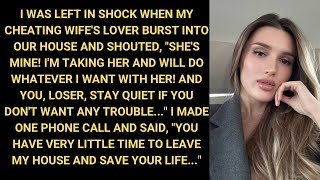 I Was Left In Shock When My CHEATING Wifes Lover Burst Into Our House And Shouted quotShes Mine [upl. by Almeeta]